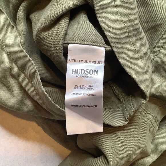 Hudson Jeans Utility Jumpsuit Olive Green Large - Picture 8 of 11